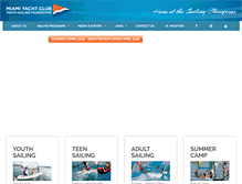 Tablet Screenshot of mycyouthsailing.org